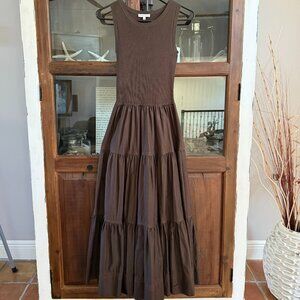 Moon River Tiered Sleeveless Dress